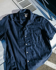 Kato The Wrench SS WGauze Organic Button Up Navy SS24-Men's Shirts-Brooklyn-Vancouver-Yaletown-Canada