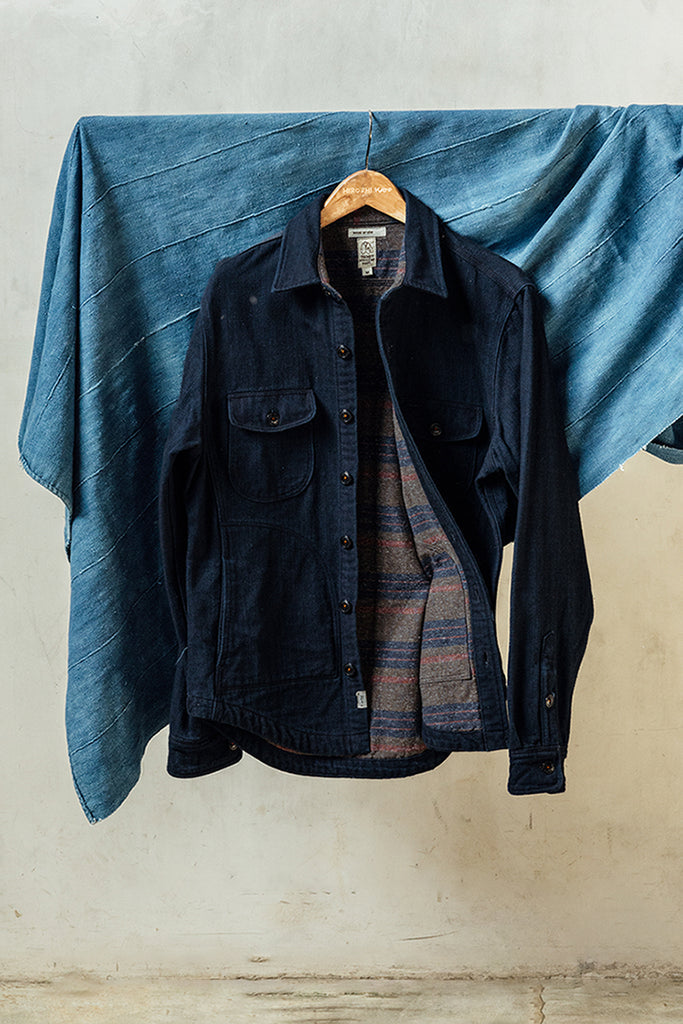 Kato The Anvil Shirt JK WFace Denim Dark Indigo-Men&#39;s Jackets-Brooklyn-Vancouver-Yaletown-Canada