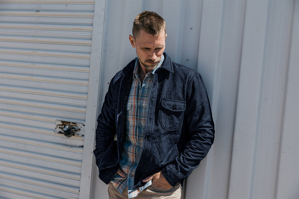 Kato The Anvil Shirt JK WFace Denim Dark Indigo-Men&#39;s Jackets-Brooklyn-Vancouver-Yaletown-Canada