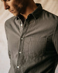 Kato Gauze Ripper Shirt Charcoal-Men's Shirts-Brooklyn-Vancouver-Yaletown-Canada