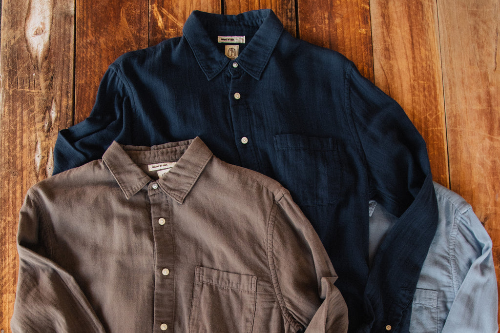 Kato Gauze Ripper Shirt Navy-Men&#39;s Shirts-Brooklyn-Vancouver-Yaletown-Canada