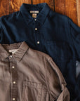 Kato Gauze Ripper Shirt Navy-Men's Shirts-Brooklyn-Vancouver-Yaletown-Canada