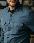 Kato Shirt The Brace LS Oxford St. Reactive Navy-Men's Shirts-Brooklyn-Vancouver-Yaletown-Canada