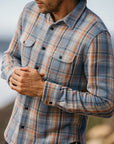 Kato Jacket The Brace Vtg Diam 7 Oz Plaid Sapphire-Men's Shirts-Brooklyn-Vancouver-Yaletown-Canada