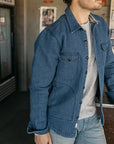 Kato The Anvil Shirt JK Quilt Denim LIght Indigo-Men's Jackets-Brooklyn-Vancouver-Yaletown-Canada