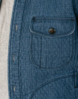 Kato The Anvil Shirt JK Quilt Denim LIght Indigo-Men's Jackets-Brooklyn-Vancouver-Yaletown-Canada