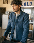 Kato The Anvil Shirt JK Quilt Denim LIght Indigo-Men's Jackets-Brooklyn-Vancouver-Yaletown-Canada