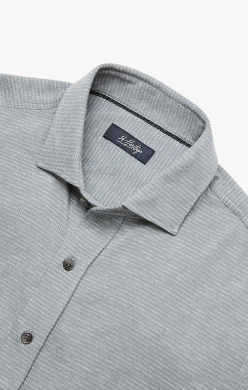 34 Heritage Shirt Structured Shirt Light Grey-Men&#39;s Shirts-Brooklyn-Vancouver-Yaletown-Canada