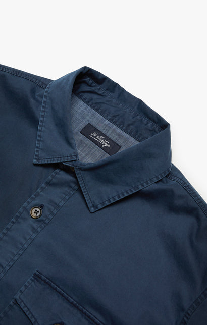 34 Heritage Overshirt Dark Blue-Men&#39;s Shirts-Brooklyn-Vancouver-Yaletown-Canada