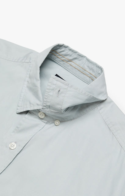 34 Heritage Luxe Twill Shirt Pearl Blue-Men&#39;s Shirts-Brooklyn-Vancouver-Yaletown-Canada