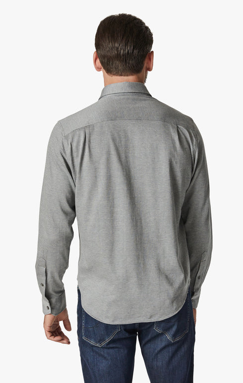 34 Heritage Shirt Structured Shirt Light Grey-Men&#39;s Shirts-Brooklyn-Vancouver-Yaletown-Canada