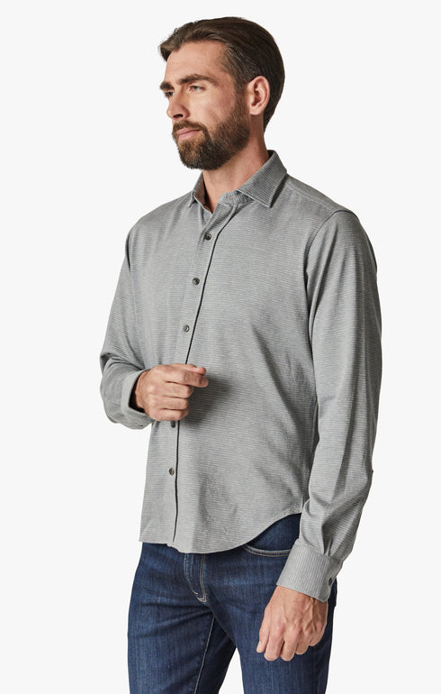 34 Heritage Shirt Structured Shirt Light Grey-Men&#39;s Shirts-Brooklyn-Vancouver-Yaletown-Canada