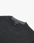 34 Heritage Sweater Cashmere Crew Neck Charcoal-Men's Sweaters-Brooklyn-Vancouver-Yaletown-Canada