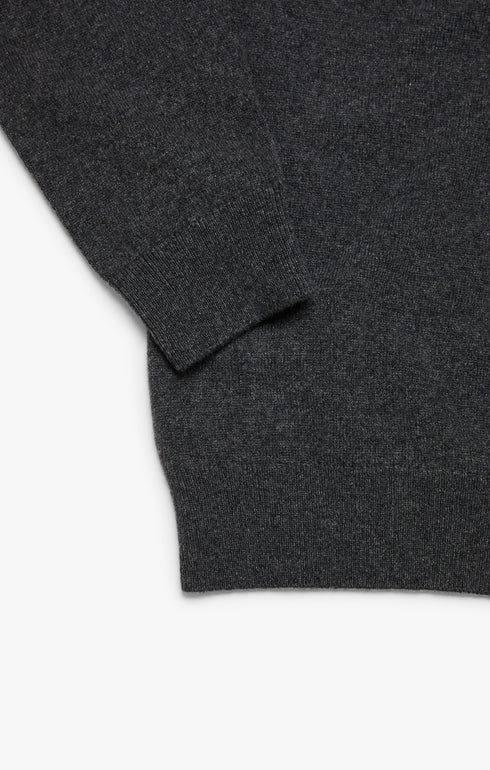 34 Heritage Sweater Cashmere Crew Neck Charcoal-Men&#39;s Sweaters-Brooklyn-Vancouver-Yaletown-Canada