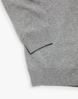 34 Heritage Sweater Cashmere Quarter Zip Grey Melange-Men's Sweaters-Brooklyn-Vancouver-Yaletown-Canada