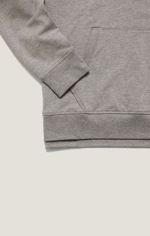 34 Heritage French Terry Hoodie Grey Melange-Men&#39;s Sweatshirts-Brooklyn-Vancouver-Yaletown-Canada