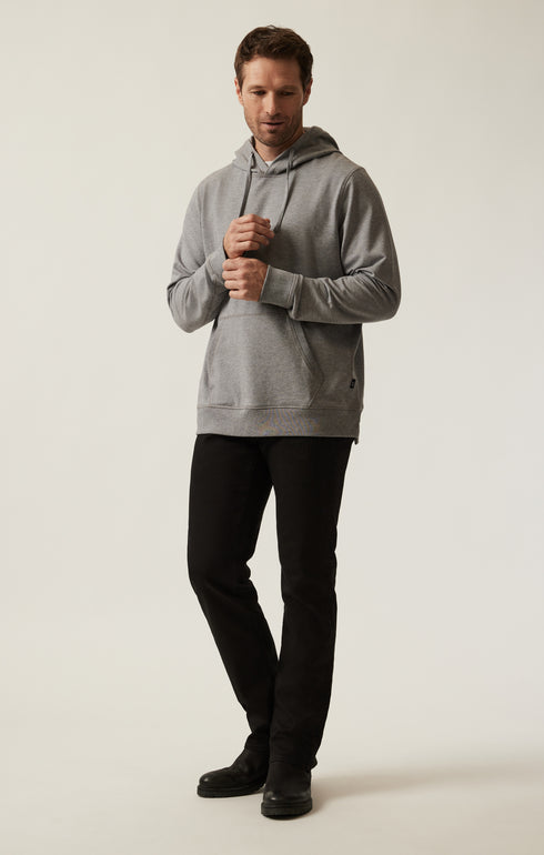 34 Heritage French Terry Hoodie Grey Melange-Men&#39;s Sweatshirts-Brooklyn-Vancouver-Yaletown-Canada