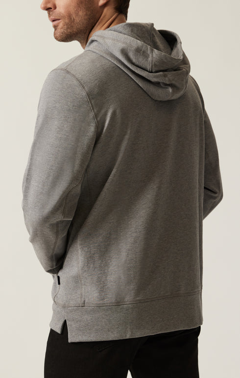 34 Heritage French Terry Hoodie Grey Melange-Men&#39;s Sweatshirts-Brooklyn-Vancouver-Yaletown-Canada