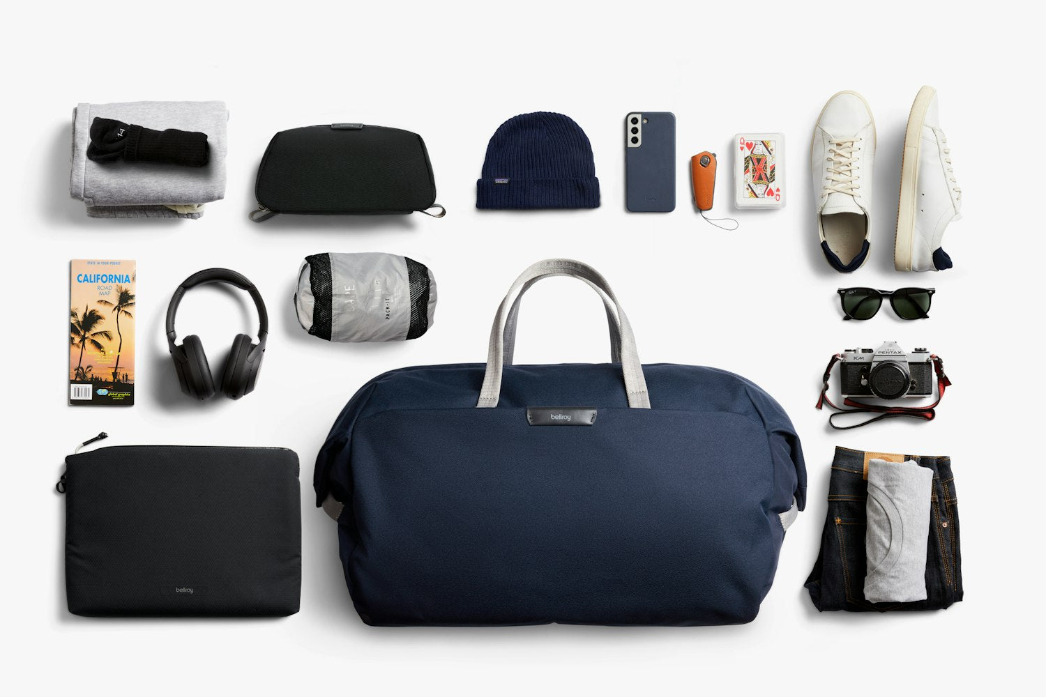 Bellroy Classic Weekender 45L Bag Navy SS24-Men&#39;s Bags-Brooklyn-Vancouver-Yaletown-Canada