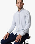 34 Heritage Ocean Dot Shirt White SS24-Men's Shirts-Brooklyn-Vancouver-Yaletown-Canada