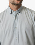 34 Heritage Luxe Twill Shirt Pearl Blue-Men's Shirts-Brooklyn-Vancouver-Yaletown-Canada