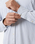 34 Heritage Ocean Dot Shirt White SS24-Men's Shirts-Brooklyn-Vancouver-Yaletown-Canada