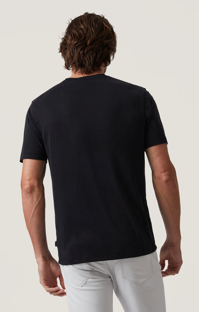 34 Heritage Pique Tee - Black-Men's T-Shirts-Brooklyn-Vancouver-Yaletown-Canada