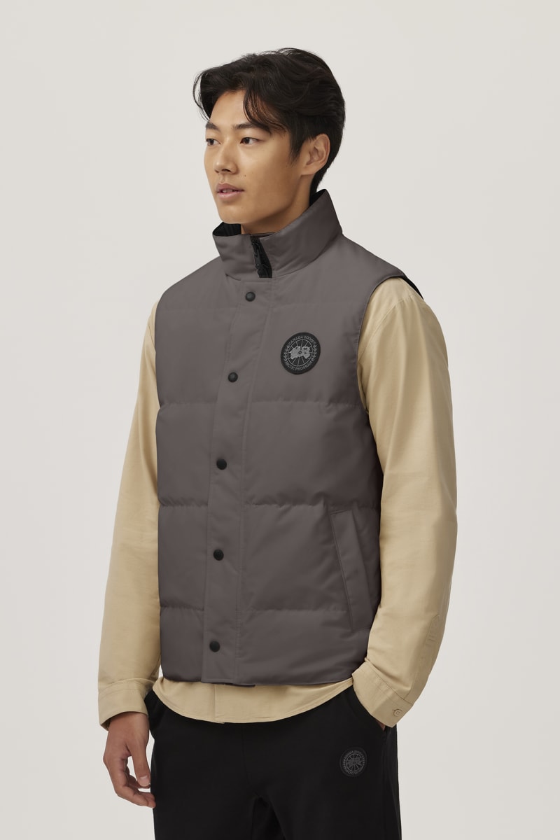 Canada Goose Mens Garson Black Label Vest Coastal Grey SS24-Men's Jackets-Brooklyn-Vancouver-Yaletown-Canada