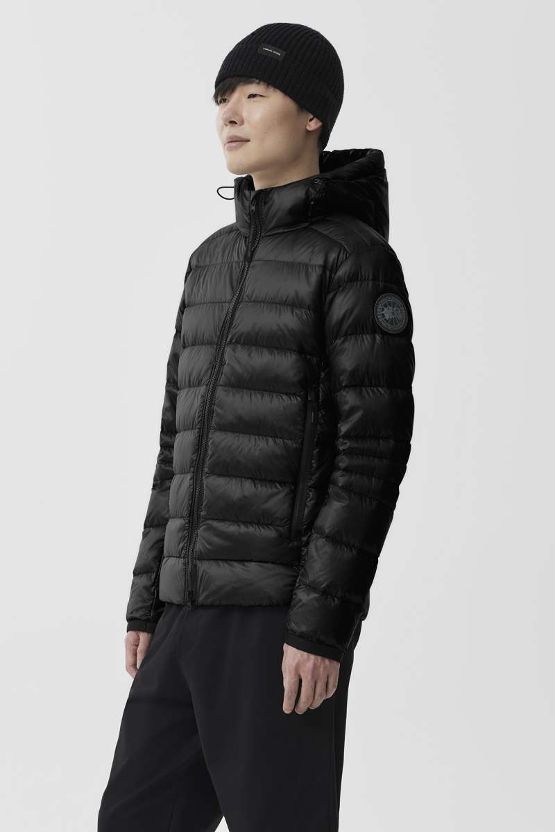 Canada Goose Crofton Black Disc Hoody Black SS24-Men&#39;s Coats-Brooklyn-Vancouver-Yaletown-Canada