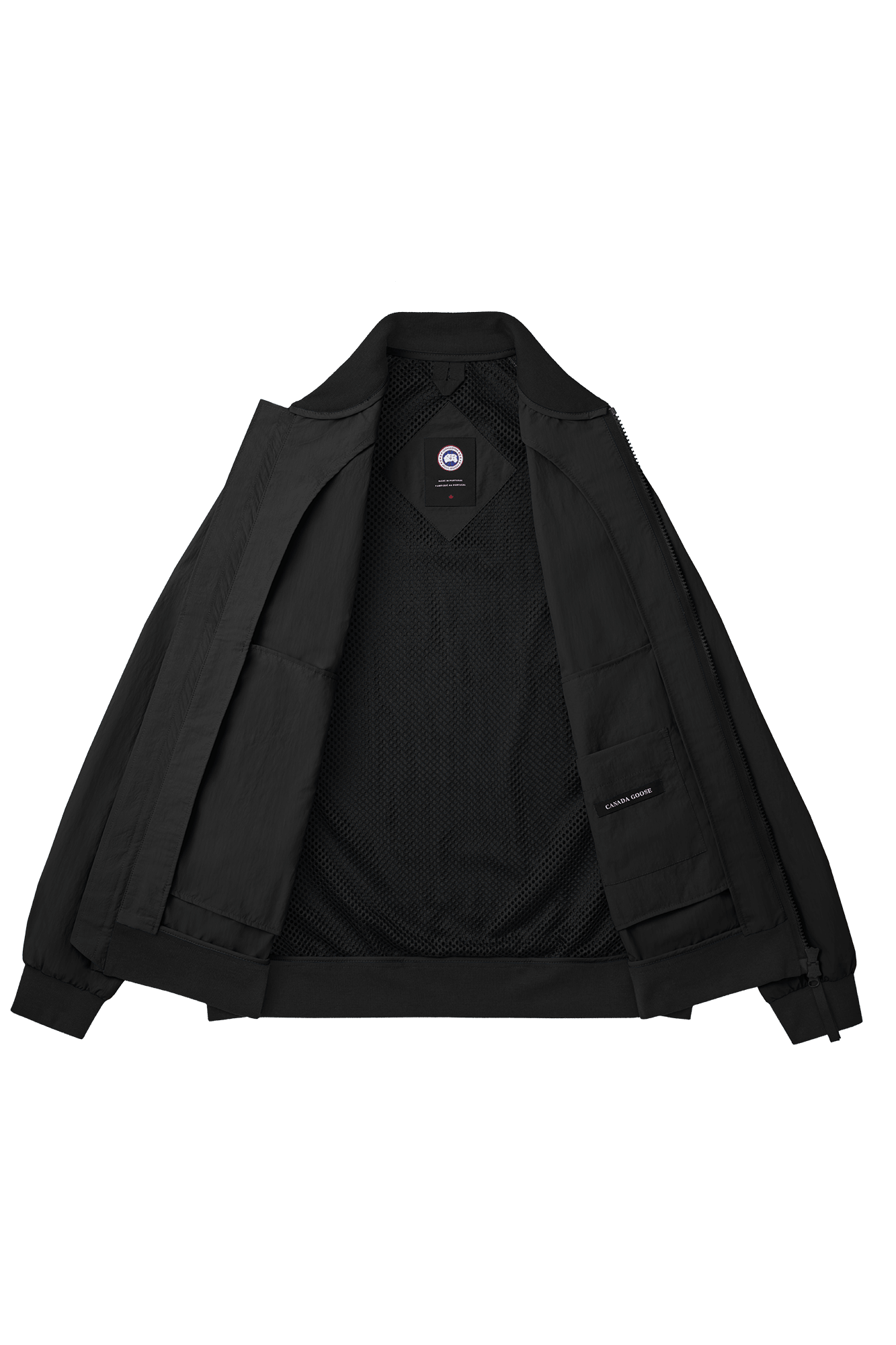 Canada Goose Faber Black Disc Bomber Black SS24-Men&#39;s Coats-Brooklyn-Vancouver-Yaletown-Canada