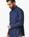 34 Heritage Shirt Denim Med Blue-Men's Shirts-Brooklyn-Vancouver-Yaletown-Canada