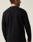 34 Heritage LS Henley Black-Men's T-Shirts-Brooklyn-Vancouver-Yaletown-Canada