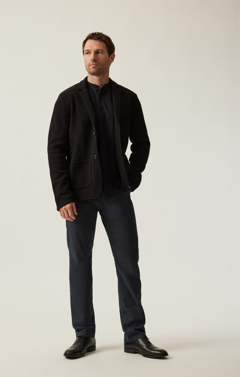 34 Heritage Blazer Double Face Black-Men&#39;s Blazer-Brooklyn-Vancouver-Yaletown-Canada