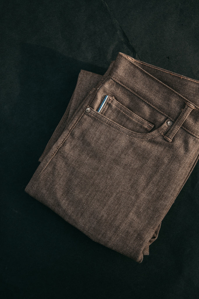 Kato Denim The Pen Slim 10.5 Oz Brown Raw-Men&#39;s Denim-Brooklyn-Vancouver-Yaletown-Canada