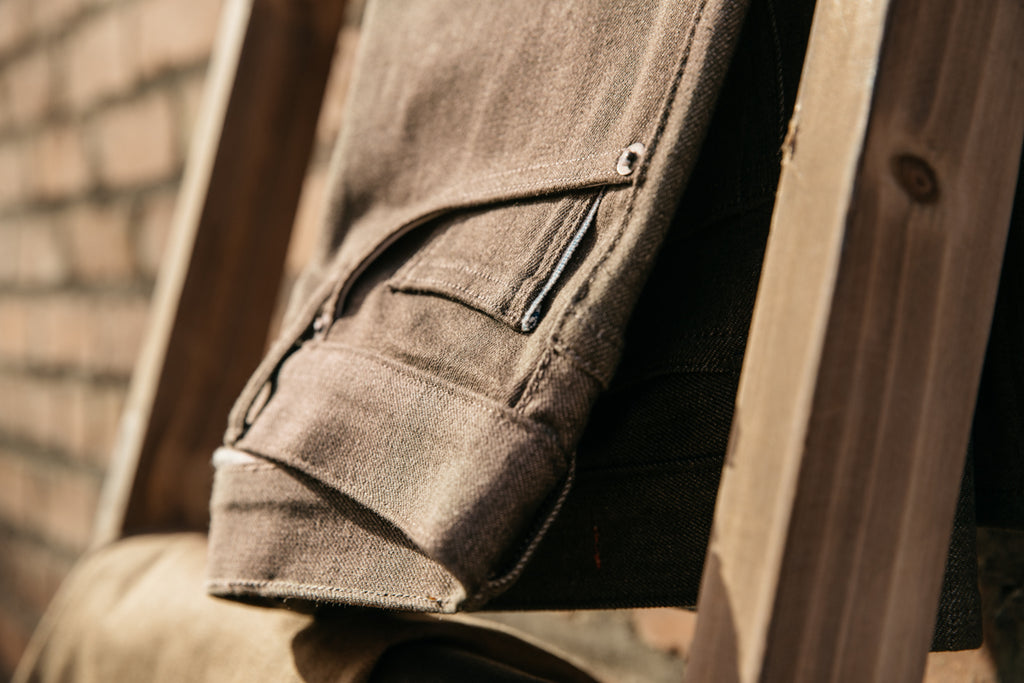 Kato Denim The Pen Slim 10.5 Oz Brown Raw-Men&#39;s Denim-Brooklyn-Vancouver-Yaletown-Canada