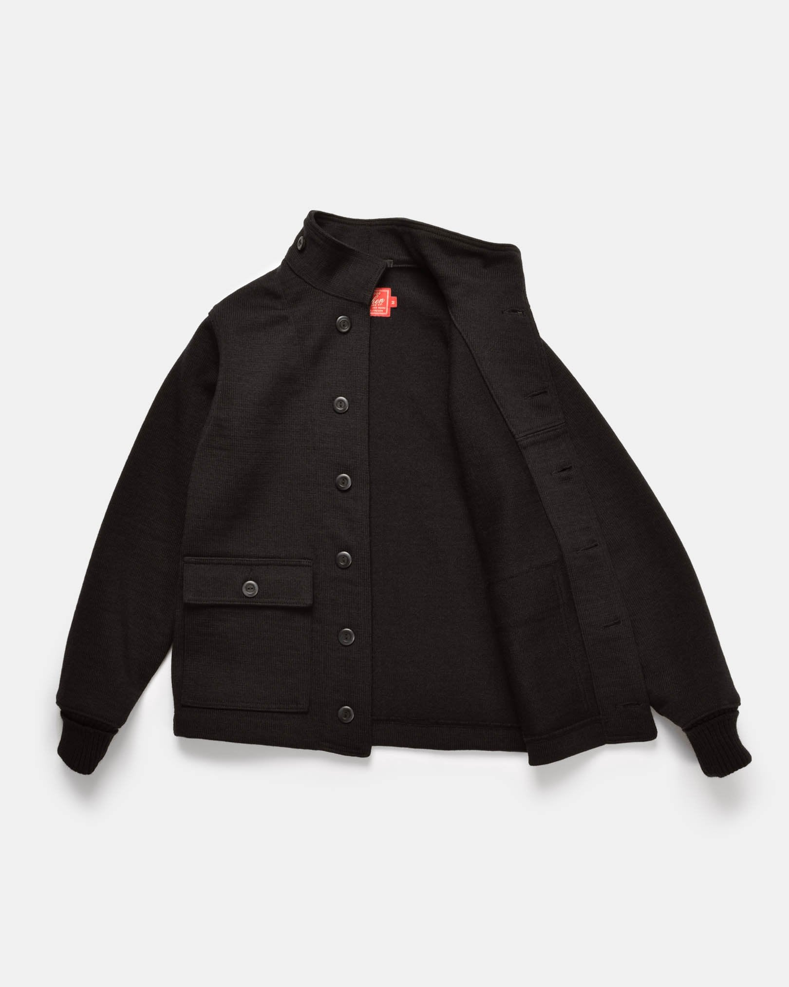 Dehen Submariner Sweater Coat Black FW24-Men&#39;s Coats-Brooklyn-Vancouver-Yaletown-Canada