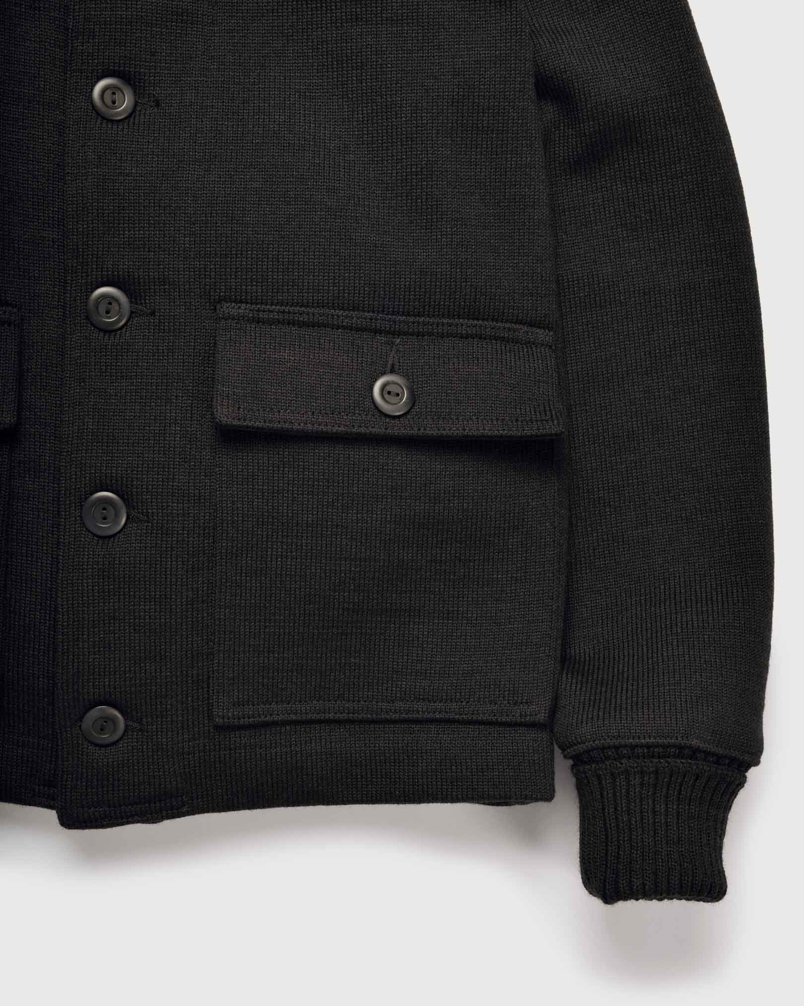 Dehen Submariner Sweater Coat Black FW24-Men&#39;s Coats-Brooklyn-Vancouver-Yaletown-Canada