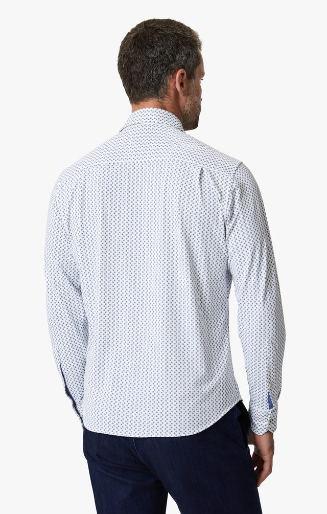 34 Heritage Ocean Dot Shirt White SS24-Men&#39;s Shirts-Brooklyn-Vancouver-Yaletown-Canada