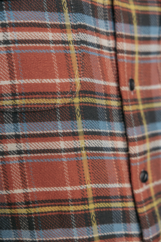 Kato Jacket The Brace Vtg Diam 7 Oz Plaid Ruby-Men&#39;s Shirts-Brooklyn-Vancouver-Yaletown-Canada