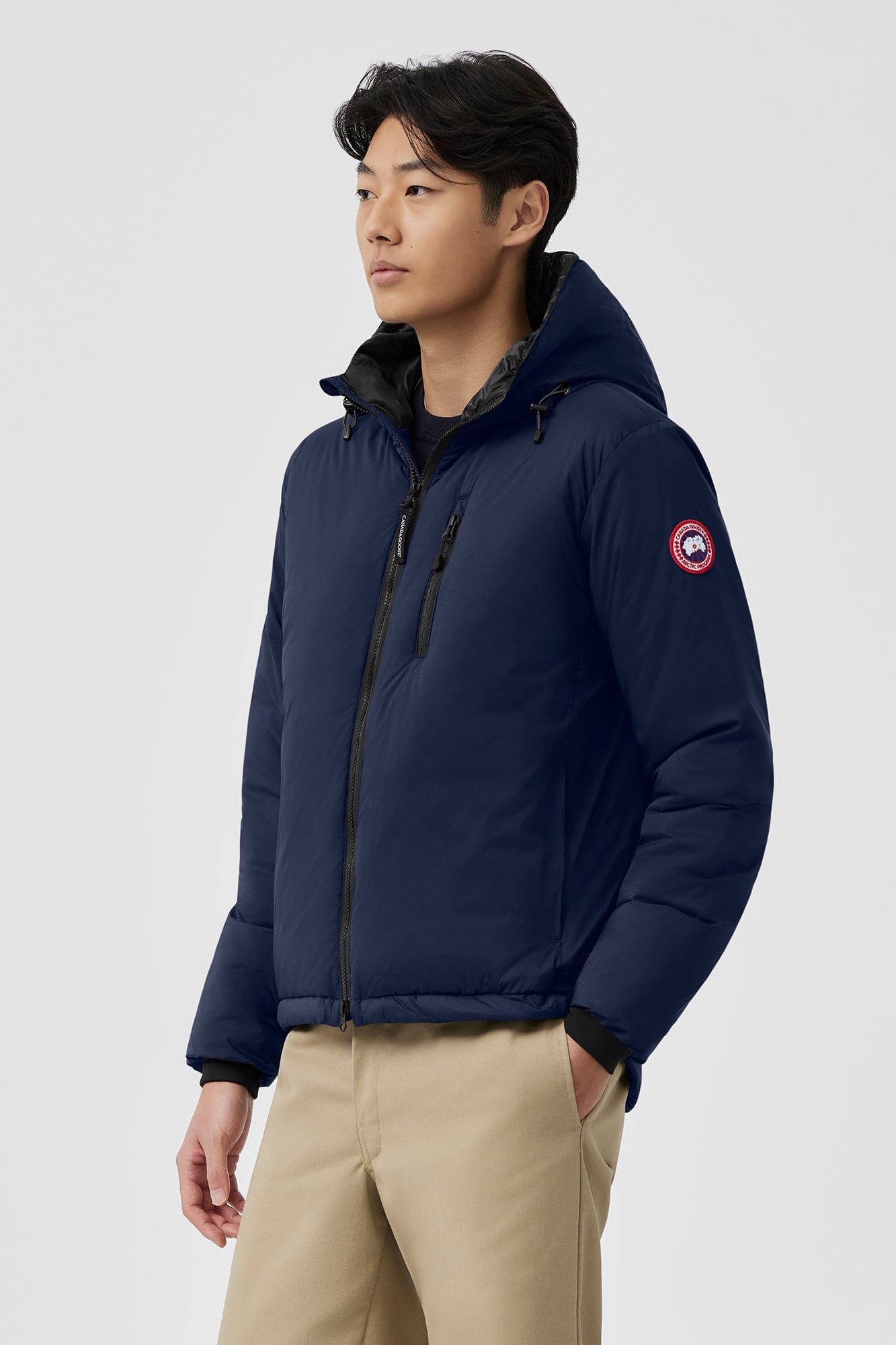 Canada Goose Lodge Hoody Atlantic Navy SS24-Men's Coats-Brooklyn-Vancouver-Yaletown-Canada