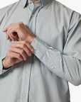 34 Heritage Luxe Twill Shirt Pearl Blue-Men's Shirts-Brooklyn-Vancouver-Yaletown-Canada