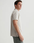 AG Bryce SS Polo Tee Oyster Shore SS24-Men's T-Shirts-Brooklyn-Vancouver-Yaletown-Canada