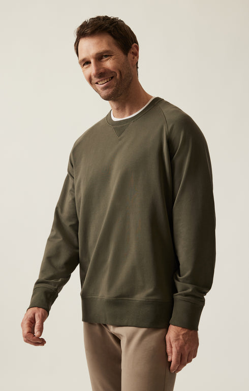 34 Heritage French Terry Crew Sweatshirt Pimento-Men&#39;s Sweatshirts-Brooklyn-Vancouver-Yaletown-Canada