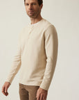 34 Heritage LS Henley Oatmeal-Men's T-Shirts-Brooklyn-Vancouver-Yaletown-Canada