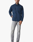 34 Heritage Overshirt Dark Blue-Men's Shirts-Brooklyn-Vancouver-Yaletown-Canada