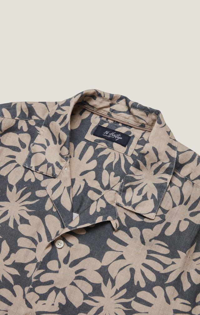 34 Heritage Bloom Linen Shirt - Twine