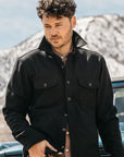 Kato-The Anvil Melton Light Jacket-Black FW23-Men's Jackets-Yaletown-Vancouver-Surrey-Canada