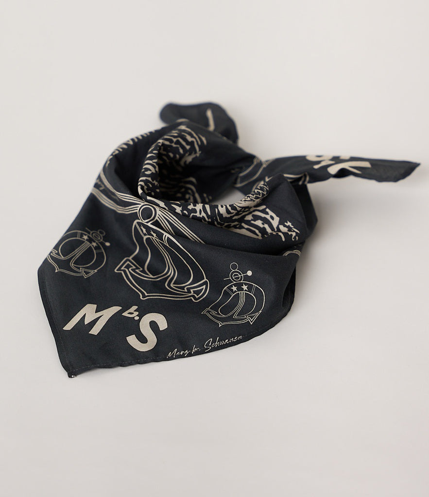 Merz Accessories Cotton Bandana Charcoal-Men&#39;s Accessories-Brooklyn-Vancouver-Yaletown-Canada