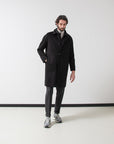 Palto Coat Marcello DBG Top Coat with Vest Nero-Men's Coats-Brooklyn-Vancouver-Yaletown-Canada