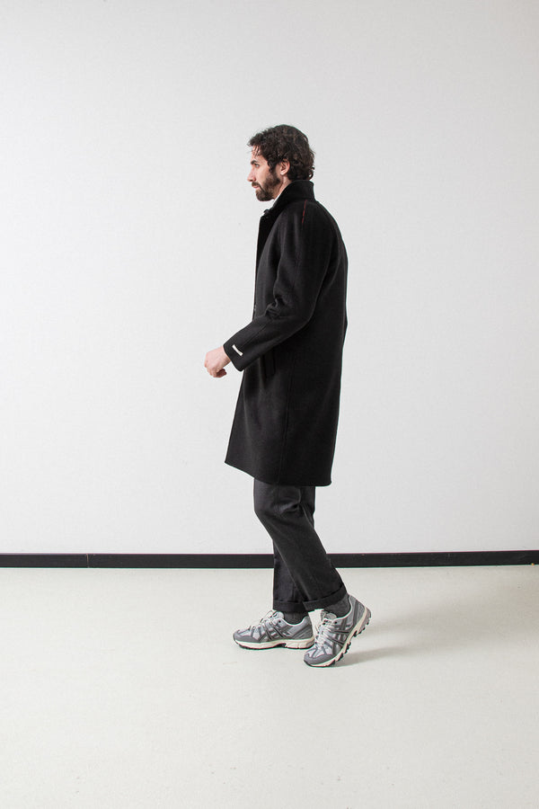 Palto Coat Marcello DBG Top Coat with Vest Nero-Men's Coats-Brooklyn-Vancouver-Yaletown-Canada